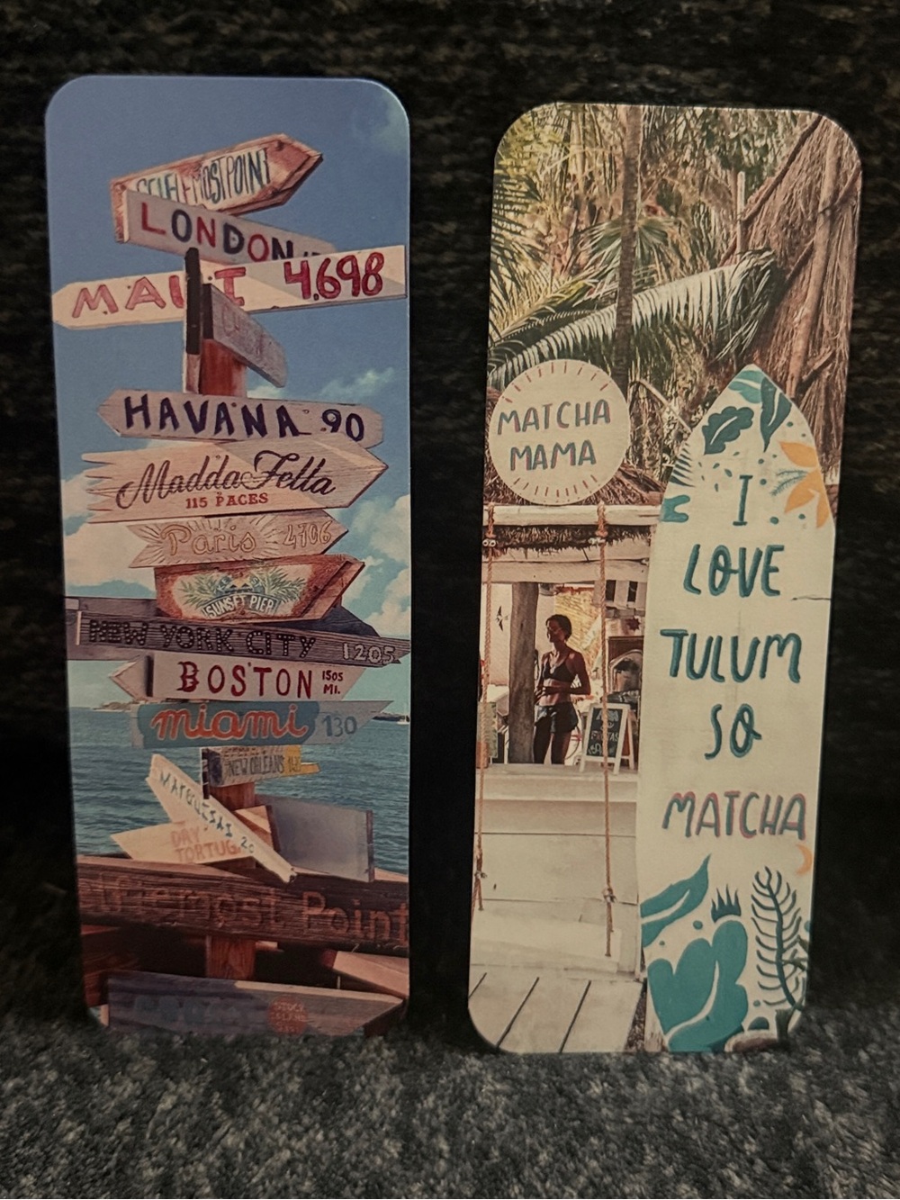 Matcha Mama Surfboard Bookmark Set